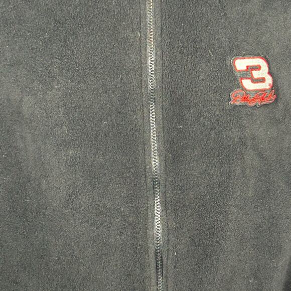 Dale Earnhardt Competitor’s View Vintage Zip Up Black Fleece Vest Size Large - Picture 5 of 9